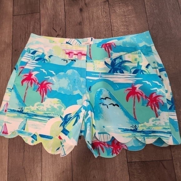Crown&ivory Shorts size 2 summer palm trees oceans - Picture 1 of 3